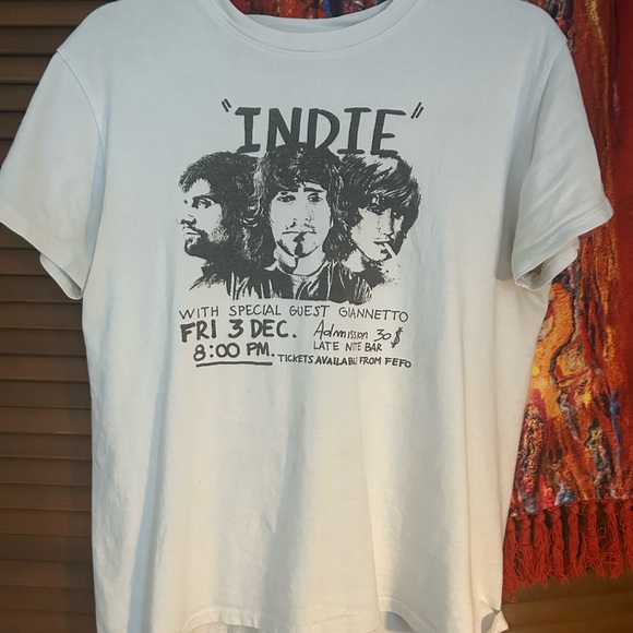 Indie giannetto concert Graphic Tee - White - Picture 1 of 5